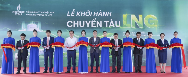 Lễ khởi hành tàu LNG đầu tiên tại Ga Trảng Bom (Đồng Nai)