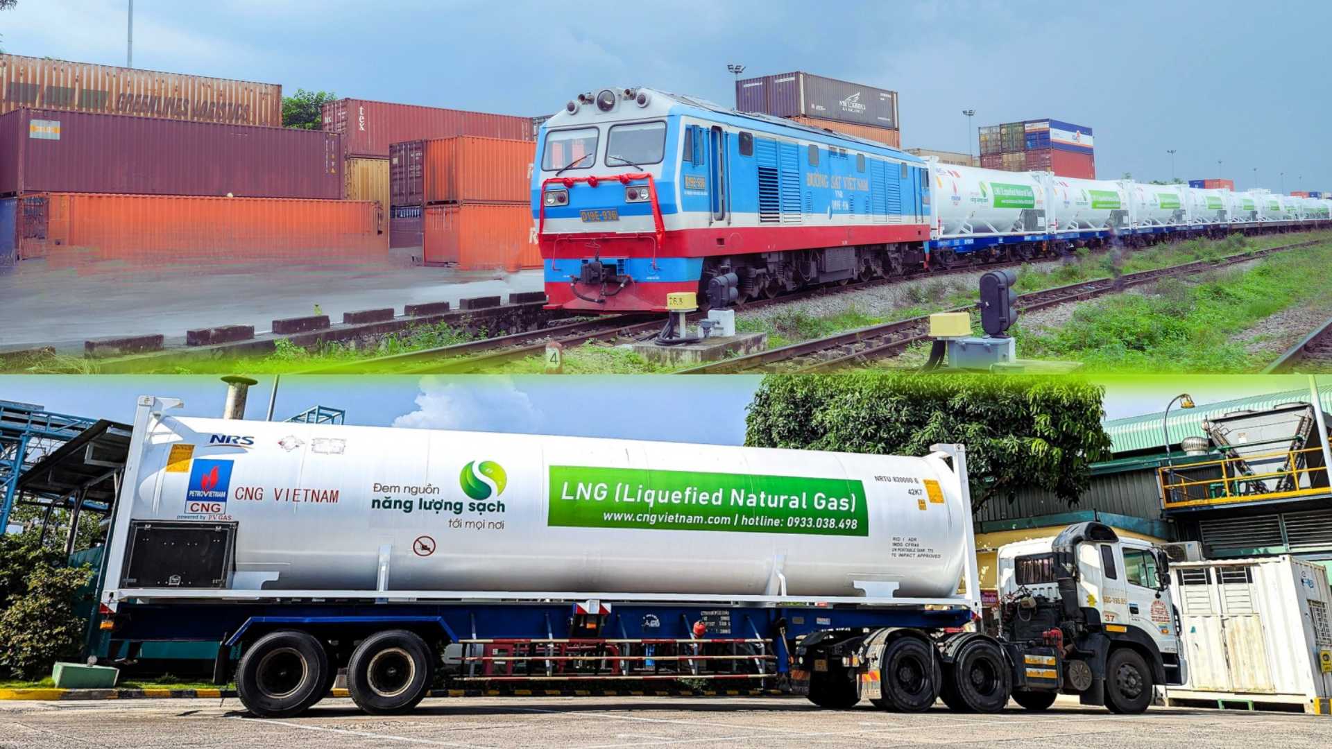 Vận chuyển LNG bằng xe bồn và tàu hoả đường sắt