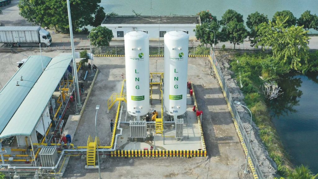 Trạm cấp LNG cho khách hàng của CNG Việt Nam