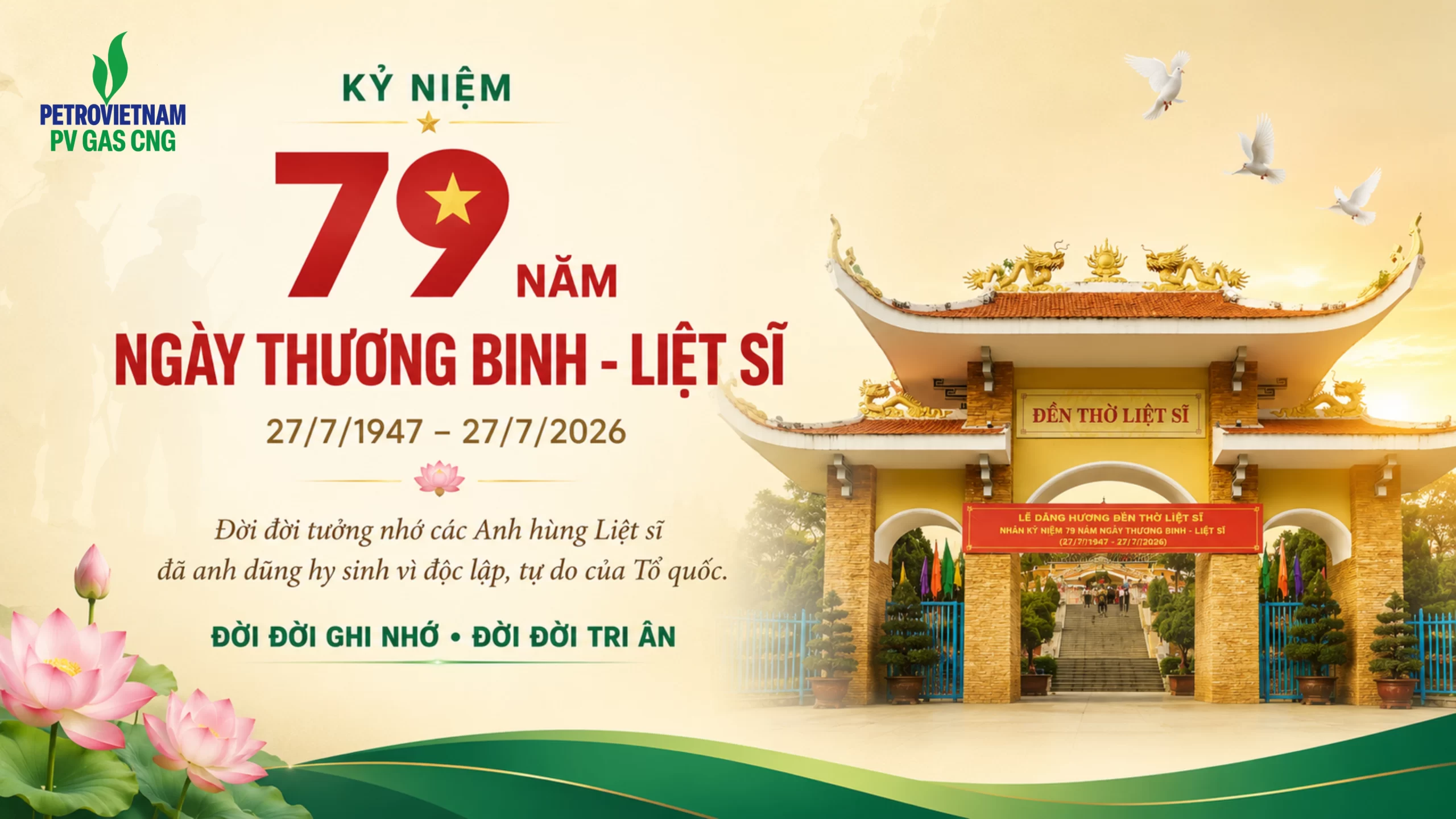 PV GAS CNG kỷ niệm 79 năm ngày thương binh liệt sĩ
